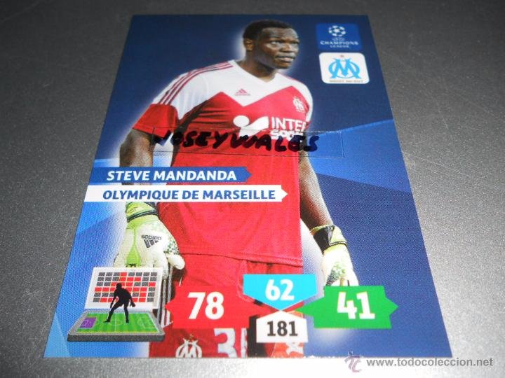 Steve Mandanda Olympique De Marseille Adrenalyn XL Champions League 13/14